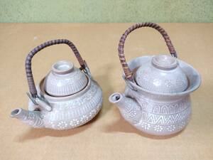  earthenware teapot steamer Mishima writing sama earthenware teapot .. pine .... stone cooking 