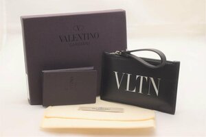 ICH【中古美品】 美品 VALENTINO GARAVANI コインケース カードケース ブラック レザー 〈206-230427ss13-ICH〉