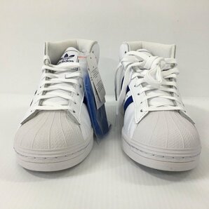 TEI【中古美品】 ADIDAS FV4977 PROMODEL アディダス プロモデル ホワイト ブルーライン 25.5cm 箱付き 〈161-230424-TS-9-TEI〉の画像2