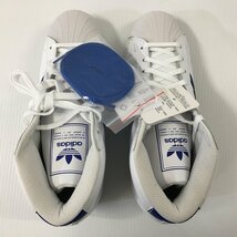 TEI【中古美品】 ADIDAS FV4977 PROMODEL アディダス プロモデル ホワイト ブルーライン 25.5cm 箱付き 〈161-230424-TS-9-TEI〉_画像7