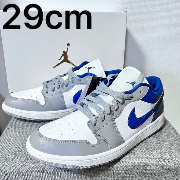 Nike WMNS Air Jordan 1 Low "Grey and Blue"