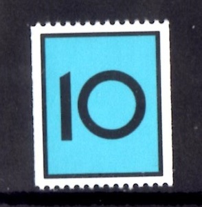 K80　オムロン社製　テストコイル切手１０　裏糊付　