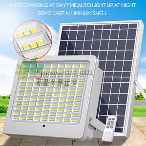  品質保証◆ ソーラーライト街灯 屋外用 LED投光器 太陽光発電 防水 高輝度 自動点灯 防犯ライト庭用 ガーデンライト駐車場 照明