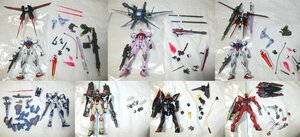 多数出品同梱OK ROBOT魂 ガンダムSEED 8点セット ストライク ルージュ デュエル バスター ブリッツ テスタメント ストライカー換装可