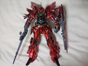 多数出品同梱OK ガンプラ組立済 1/100 MG ガンダムUC シナンジュ ver.ka チタニウムフィニッシュ ユニコーン マスターグレード