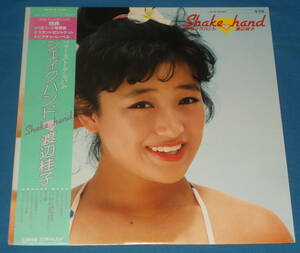 *LP* obi attaching * Watanabe katsura tree .[Shake hand/ shake hand ]80s idol!*