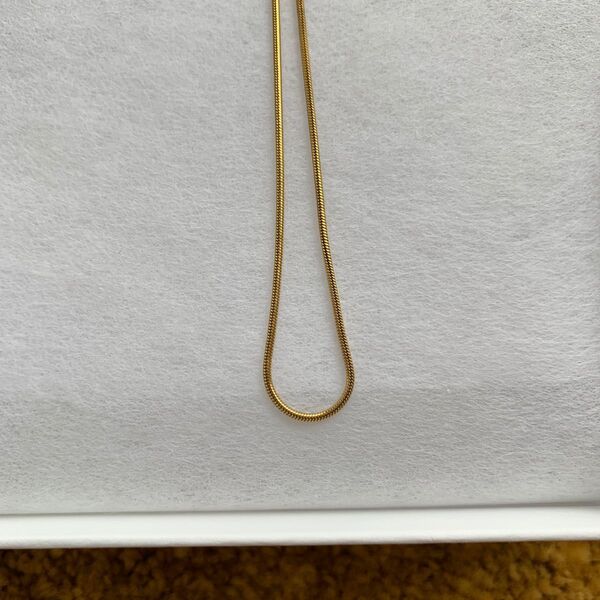 durer 14KGF ゴールドネックレス Snake chain necklace