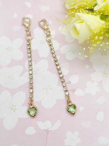 No.41-3 *1 set only * Mini glass Heart. .... charm! pair set # mask charm earrings earrings hand made 