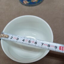 天王窯 京友禅 煎茶揃 5客セット 湯呑み 和食器 赤絵？ 煎茶道具 茶器セット 日本 JAPAN 和 キッチン 中央信用金庫 奈良発 直接引取り可_画像7