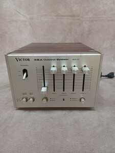 VICTOR SEA Control System SEA-10 ビクター 通電のみ確認 家電 昭和レトロ ブラウン 木目 通電のみ確認済み 音楽 家電 直接引取り可