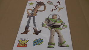 送料着払い 大型ステッカー シール 窓 鏡 壁 イメージチェンジ 25×35cm TOY STORY ディズニー PIXAR ウォールステッカー