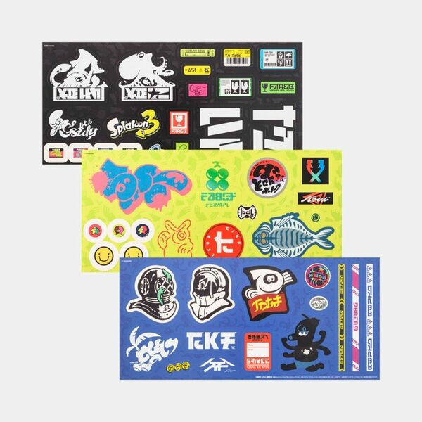 スプラトゥーン3 イカすテッカー(3種セット）プラチナポイント交換グッズ限定品