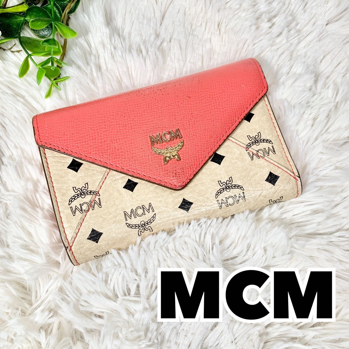 MCM ヴィセトス エコレザー ハット シグネチャー ロゴ ブラック 黒