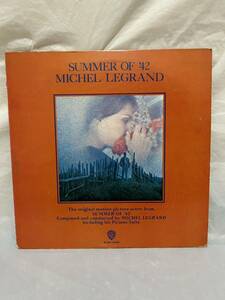 ◎G353◎LP レコード ORIGINAL MOTION PICTURE SOUND TRACK おもいでの夏 Summer Of '42/ミシェル・ルグラン Michel Legrand 管弦楽団