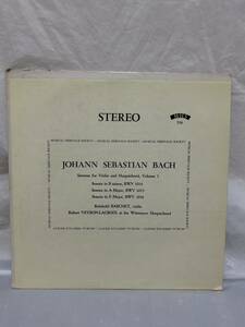 ◎G393◎LP レコード Barchet/バッハ Bach/Sonatas For Violin And Harpsichord Volume 1/US盤