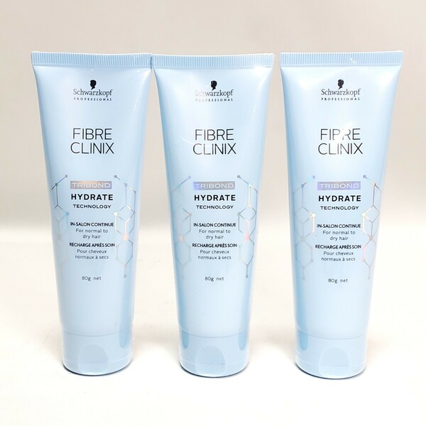 FIBRE CLINIX ファイバークリニクス ハイドレート インサロンコンティニュー（ヘアトリートメント）80g×3本セット　未使用・未開封品