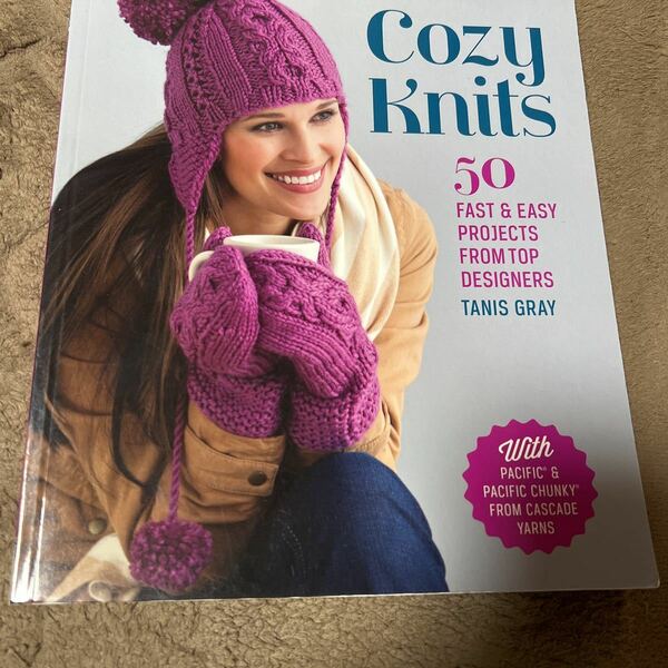 書籍＊本＊編み物＊「洋書　Cozy Knits 50」手編み＊送料無料＊ニット＊ハンドメイド