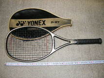 x品名x ★処分スタート出品★ YONEX ヨネックス REXBORON 27 R-27 テニスラケット ケース付き ♪スポーツ用品テニス 軟式 硬式かは??品にて_画像1