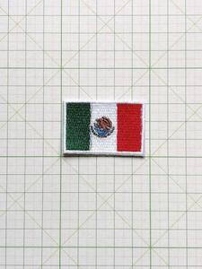 ■ メキシコ 国旗 ワッペン 中米 小型 Mexico　■ アイロン接着OK
