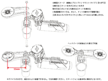 [レックマウントプラス] ブロンプトンマウント用 拡張ヘッドパーツ キャットアイ アベントゥーラ用【H16-R+CAT3】_画像2