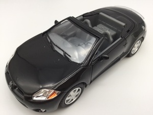 1台売り　ブラック　1/36 三菱　エクリプス　スパイダー　2007年モデル　4代目　ミニカー　MITSUBISHI オープンカー
