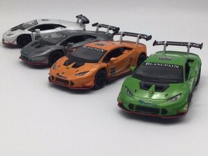 お得な4色コンプリートセット 1/36 ランボルギーニ ウラカン LP620-2 ブランパン・モデル ミニカー スーパートロフェオ ストラダーレ