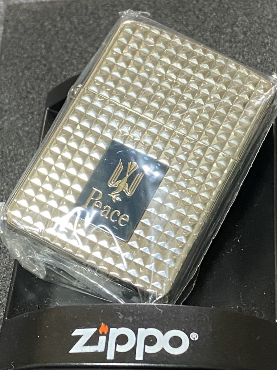 zippo ピース ダイヤカット アーマー 限定品 希少モデル 2007年製 ②