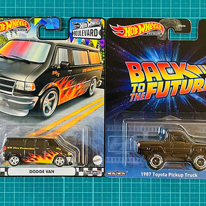 ホットウィール DODGE VAN｜1987 Toyota Pickup Truck ブールバード ダッジバン トヨタ ピックアップ トラック Back to the Future BTTF