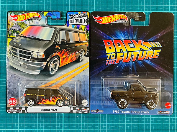 ホットウィール DODGE VAN｜1987 Toyota Pickup Truck ブールバード ダッジバン トヨタ ピックアップ トラック Back to the Future BTTF