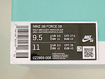 ナイキ｜NIKE SB FORCE 58 *CZ2959-006*【27.5cm】 フォース ウルフグレー ライトメンタ_画像5