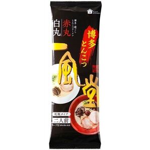 NEW 大人気 激うま 博多超人気店 博多 一風堂  博多豚骨激うまラーメン 絹ごし 1袋に2種類2食分 白丸・赤丸ラーメン 乾麺タイプ10の画像2