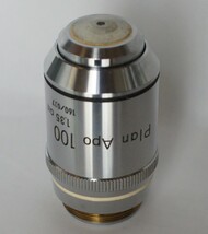 Microscope Japan　品質保証 返品可　Nikon CF Plan Apo 100 oil 油浸　対物レンズ　Optiphot等用　中古　ニコン_画像1