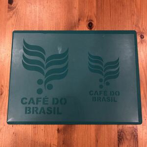 No.181 ステンシルシート ステンシルプレート カフェドブラジル コーヒー　CAFE'S DO BRASIL ロゴ　縦17.5センチ、12センチ