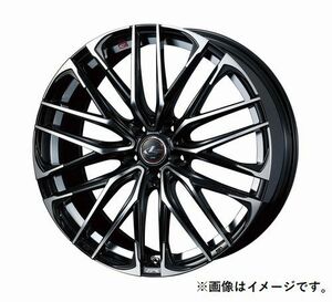 LEONIS SK 19インチ 19x8.0J 5/114.3 +43 PBMC パールブラックミラーカット