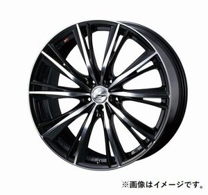 個人宅発送可能 ウエッズ Weds 17X7.0J +42 5穴 PCD114.3 BKMC ホイール 1本 LEONIS WX レオニス・ダブルエックス (33884)