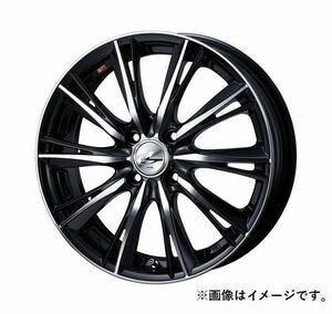 個人宅発送可能 ウエッズ Weds 16X5.0J +45 4穴 PCD100 BKMC ホイール 1本 LEONIS WX レオニス・ダブルエックス (33870)