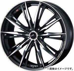 個人宅発送可能 ウエッズ Weds 15X6.0J +43 5穴 PCD114.3 PBMC ホイール 1本 LEONIS GX レオニス・ジーエックス (39335)