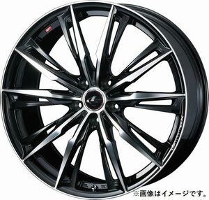 個人宅発送可能 ウエッズ Weds 17X7.0J +47 5穴 PCD114.3 PBMC ホイール 1本 LEONIS GX レオニス・ジーエックス (39364)