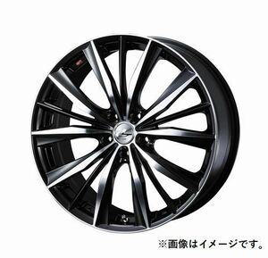 個人宅発送可能 ウエッズ Weds 17X7.0J +42 5穴 PCD114.3 BKMC ホイール 1本 LEONIS VX レオニス・ブイエックス (33259)