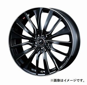 個人宅発送可能 ウエッズ Weds 19X7.5J +53 5穴 PCD114.3 PBK/SC ホイール 1本 LEONIS VT レオニス・ブイティー (36371)