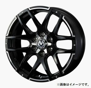 個人宅発送可能 ウエッズ Weds 20X8.5J +20 6穴 PCD139.7 BKP ホイール 1本 MUD VANCE 04 マッドヴァンス ゼロフォー (38935)