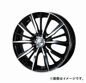 個人宅発送可能 ウエッズ Weds 14X4.5J +45 4穴 PCD100 BKMC ホイール 1本 LEONIS VX レオニス・ブイエックス (33230)