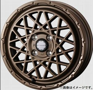 個人宅発送可能 ウエッズ Weds 14X4.5J +45 4穴 PCD100 BRO ホイール 1本 MUD VANCE 09 マッドヴァンス ゼロナイン (41153)