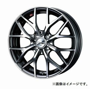 LEONIS MX 16インチ 16x6.0J 4/100 +42 BMCMC ブラックメタルコートミラーカット