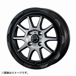 個人宅発送可能 ウエッズ Weds 14X4.5J +45 4穴 PCD100 MBP ホイール 1本 MUD VANCE 06 マッドヴァンス ゼロシックス (39807)