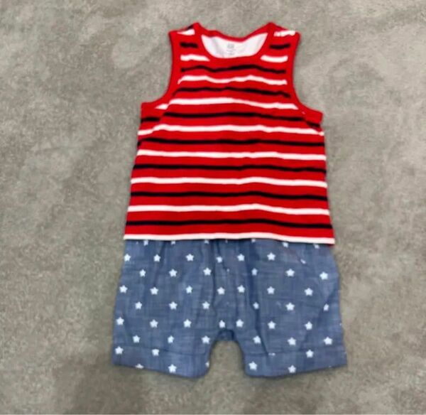 美品★ baby gap 半袖ロンパース 12-18month