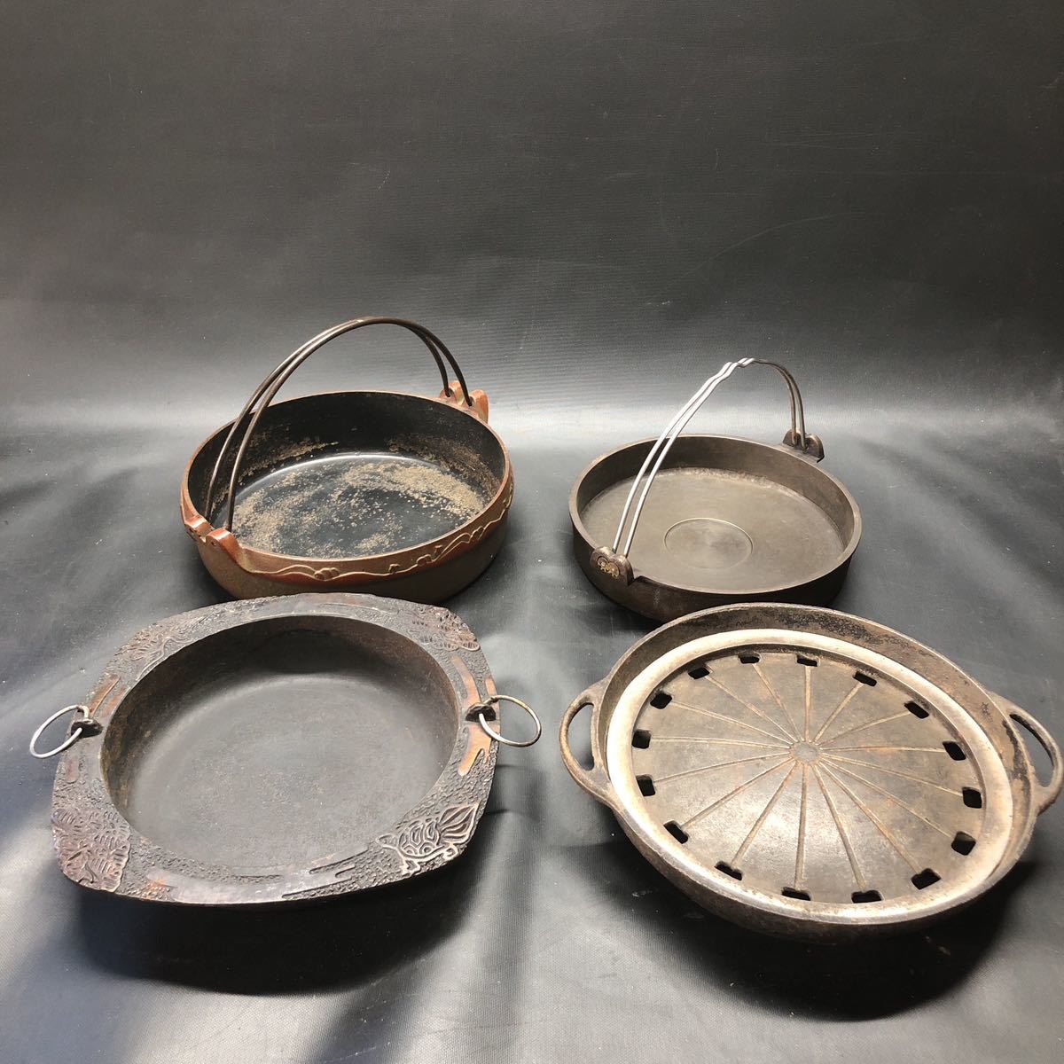 ヤフオク! -「南部鉄器 すき焼き鍋」(アンティーク、コレクション) の