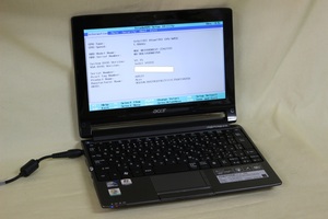 Текущий ноутбук компьютер Acer Aspire One 533-kk11 Atom Memory 1 ГБ HDD160GB 10.1-дюймовый широкий встроенный запуск.