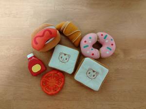 # б/у [ Shimajiro ткань игрушечный еда ]# включая доставку 