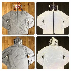 リフレクター タイガー パーカー ジャケット Mサイズ a bathing ape BAPE tiger zip hoodie jacket エイプ ベイプ アベイシングエイプ i25